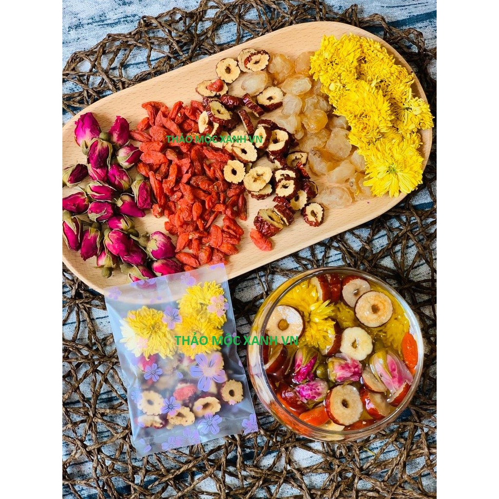 Trà hoa quả đẹp da an thần H1