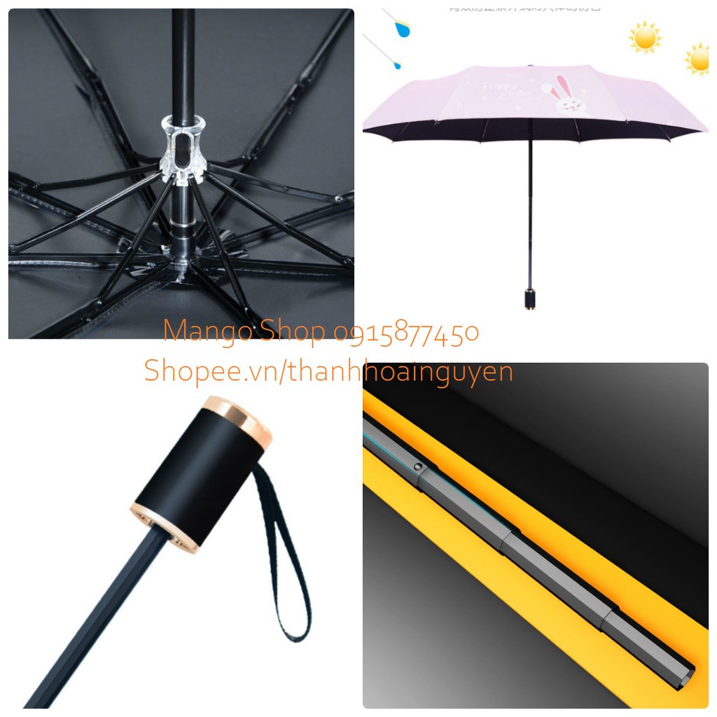 Ô chống tia UV loại xịn có tay cầm viền kim loại