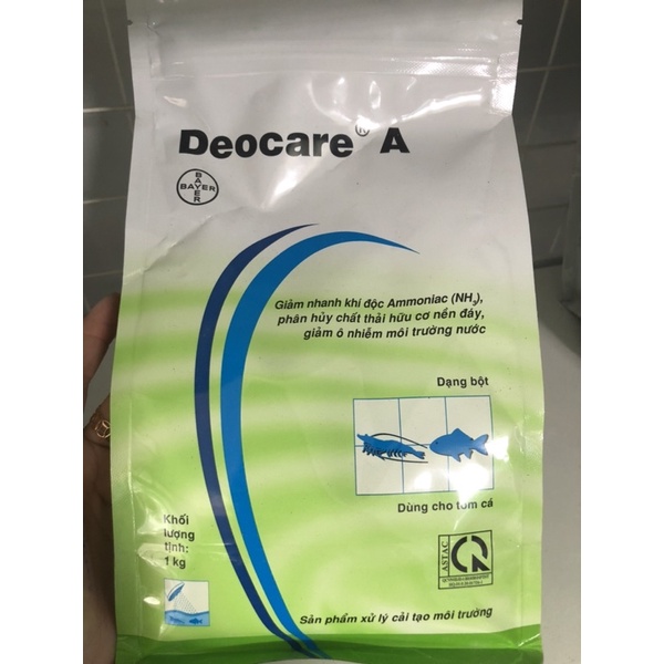 Deocare A, Túi 1kg, giảm nhanh khí độc, làm sạch đáy, giảm ô nhiễm nước nuôi tôm, cá