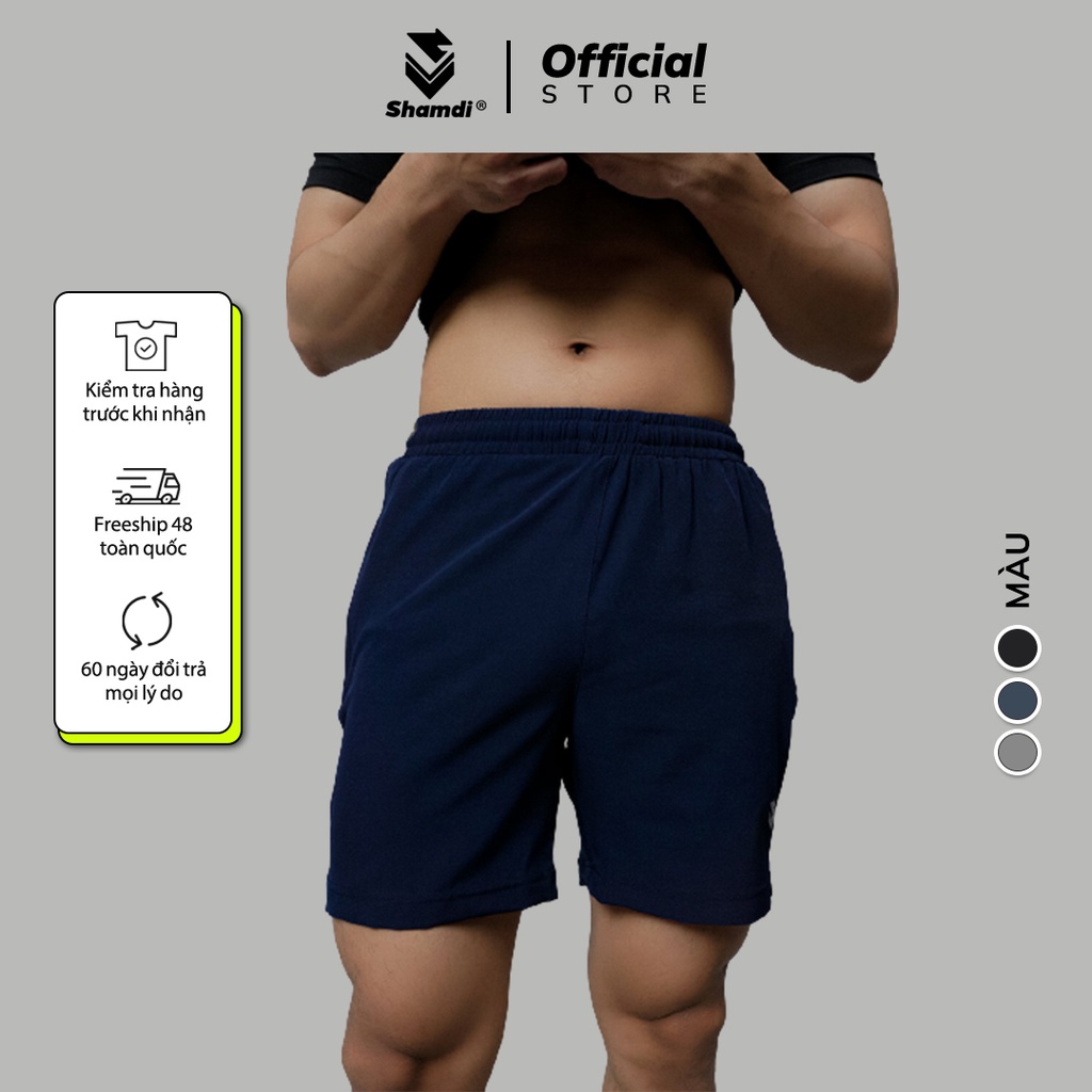 Quần Short Gym Thể Thao Nam Shamdi New Edition - Co giãn 4 chiều, slimfit, thoáng mát, đẹp, năng động - 1117