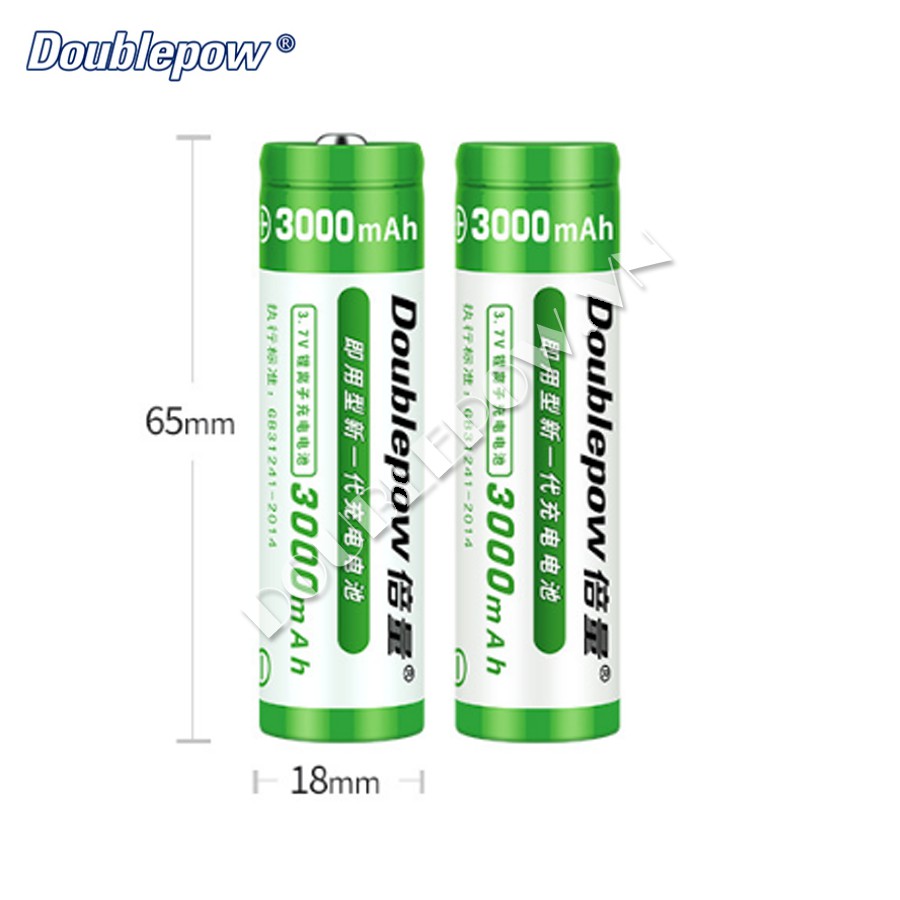 Cell pin sạc 18650 Doublepow 3000mAh