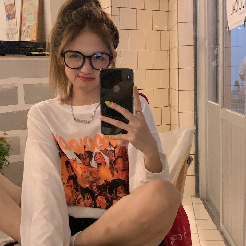 Áo thun COZOK tay dài dáng rộng chống nắng phong cách Hàn Quốc