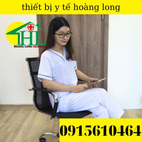 Bộ blouse cổ tim viền xanh lá cây nam nữ cộc tay - bộ scrubs kỹ thuật viên cho điều dưỡng, dược sỹ, y tá, bác sĩ