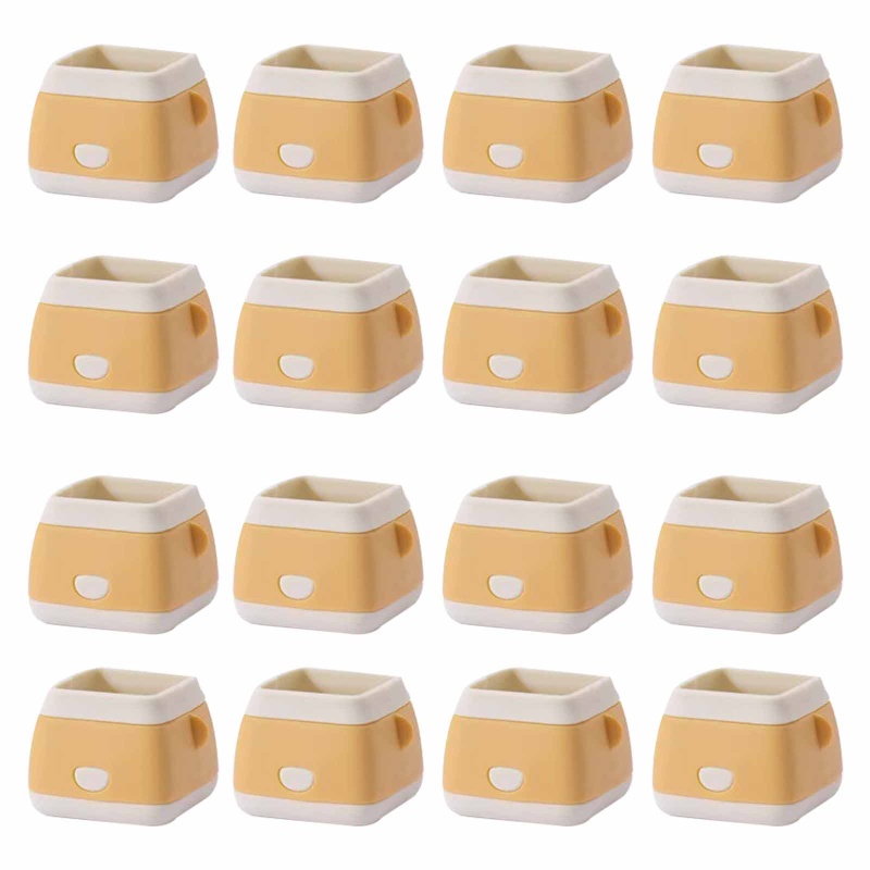 Bộ 16 Vỏ Bọc Chân Ghế Gỗ Cứng Chống Trầy Xước