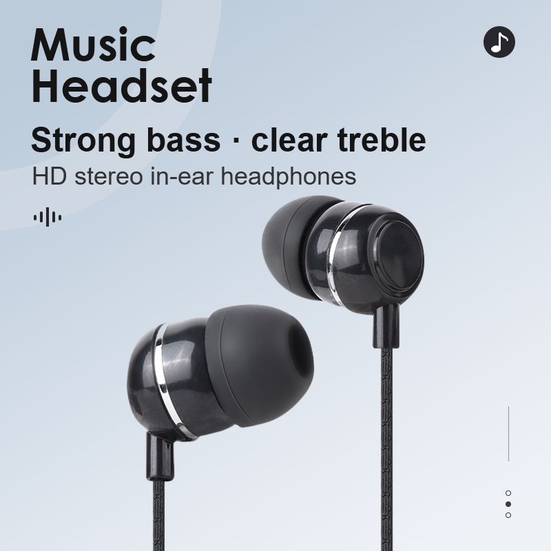 Tai nghe Pulierde L31 với âm stereo nổi bật cùng chuôi cắm 3.5 mm tiện lợi cho điện thoại