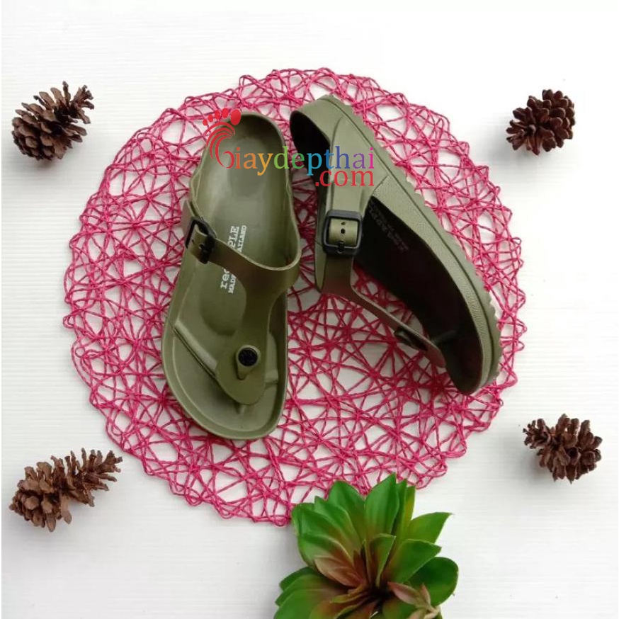 Dép Đúc Thái Lan Unisex quai ngang siêu nhẹ Red Apple BG 2565