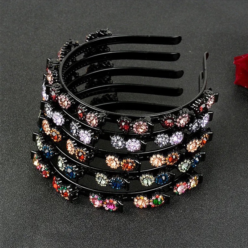 Kẹp tóc đính đá nhiều lớp