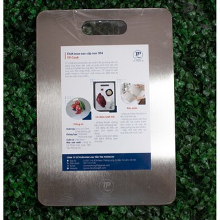 THỚT INOX SUS304 TP COOK SIZE NHỠ 25X18CM - HÀNG VIỆT NAM SẢN XUẤT
