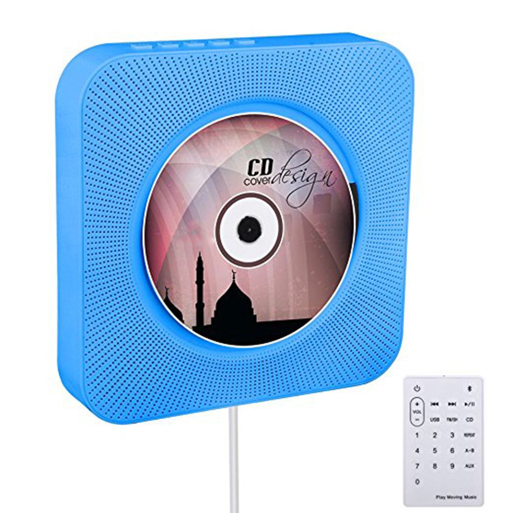 Máy nghe nhạc CD nhiều màu kèm remote điều khiển và phụ kiện