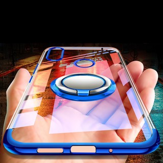 For Xiaomi Mi Mix 2S Ring Stand Soft Plating Clear Cover