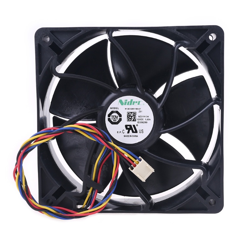 Quạt Tản Nhiệt Bang W12E12BS11B5-57 Cho Nidec 12038 DC12V 1.65A PWM 12cm 6000RPM