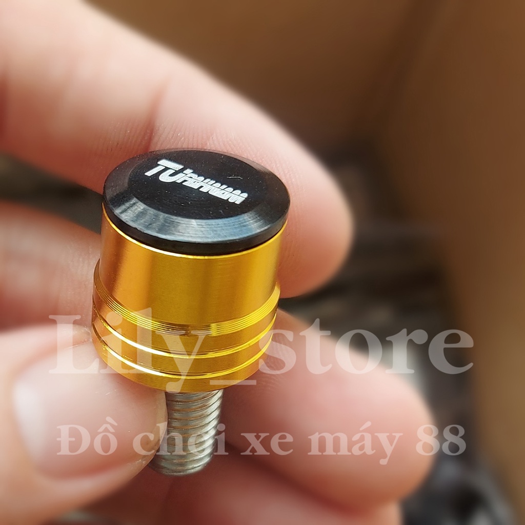 Ốc gắn chân gương nút bịt lỗ chân gương xe máy