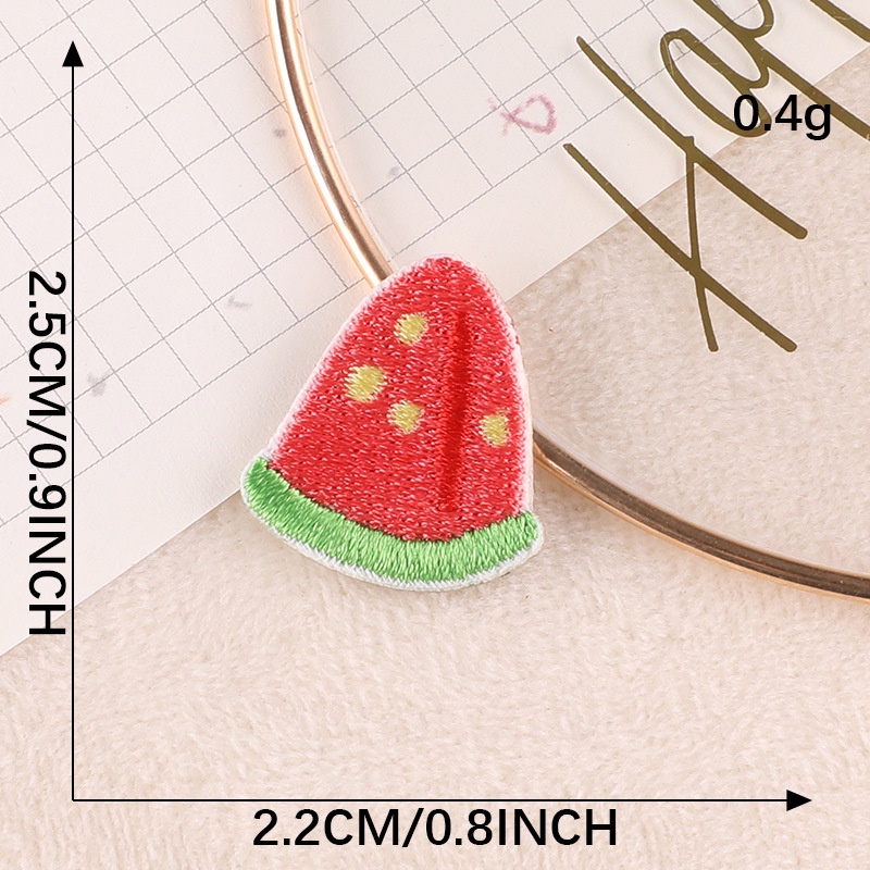 Miếng Dán Trang Trí Sổ Tay Thêu Chữ Tiếng Anh / Cầu Vồng / Hoạt Hình Dễ Thương DIY