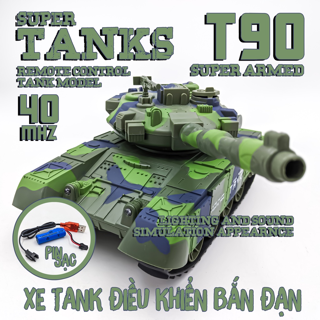 Xe Tăng Đức Leopard 2 Điều Khiển Bánh Xích Pin Sạc Nhiều Mẫu