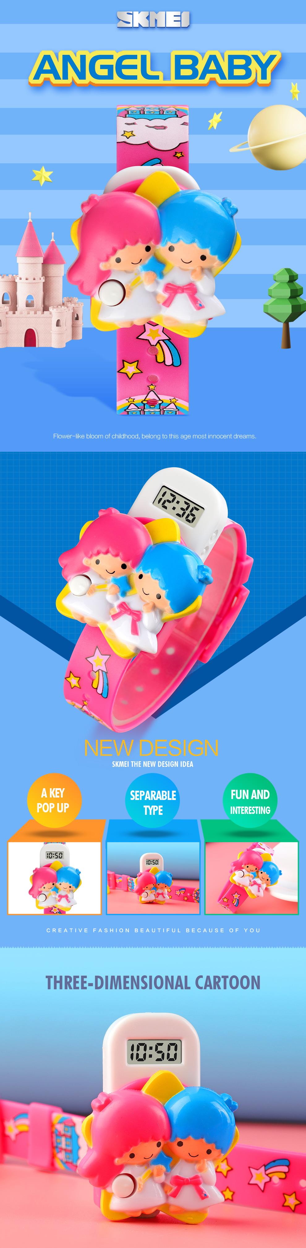 Đồng Hồ Điện Tử Hình Hoạt Hình Đáng Yêu Cho Bé Gái | BigBuy360 - bigbuy360.vn