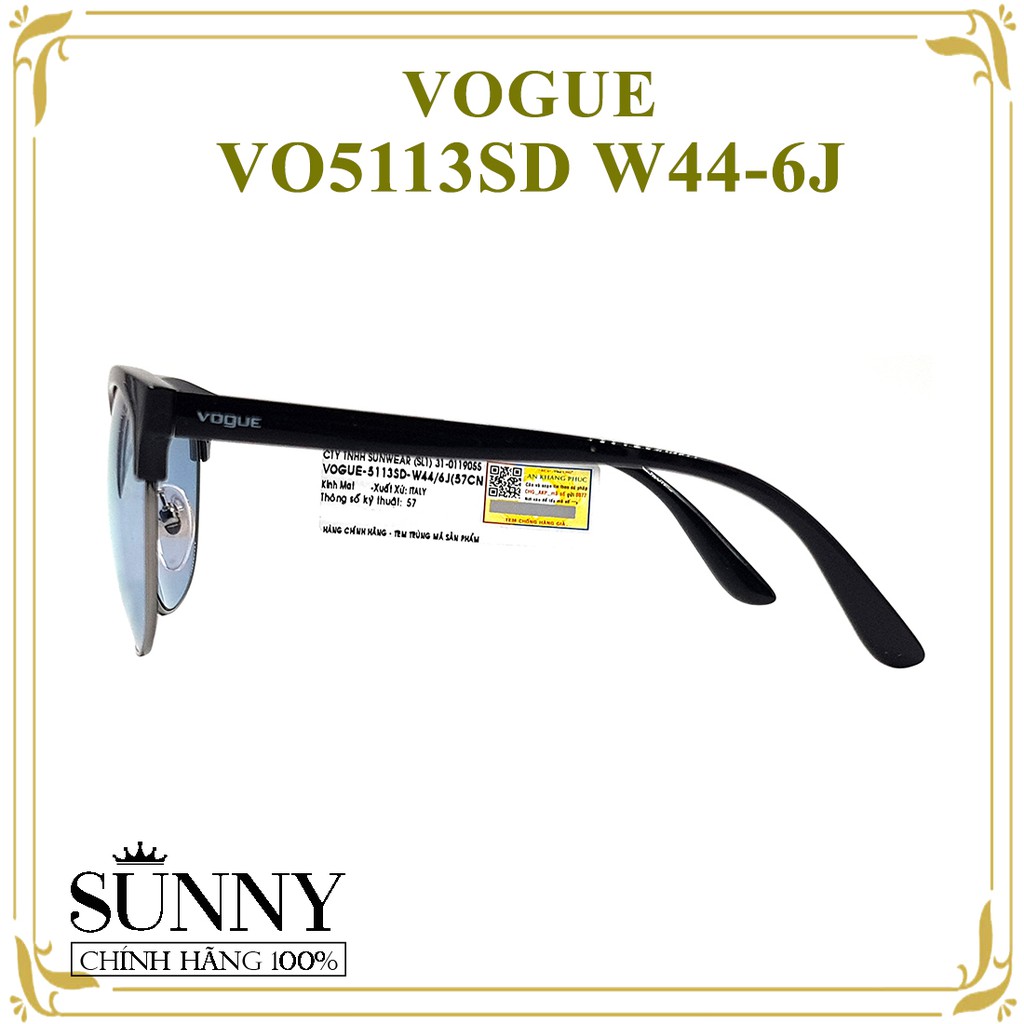 VO5113SD W44-6J - Kính mát Vogue chính hãng Italia, bảo hành toàn quốc