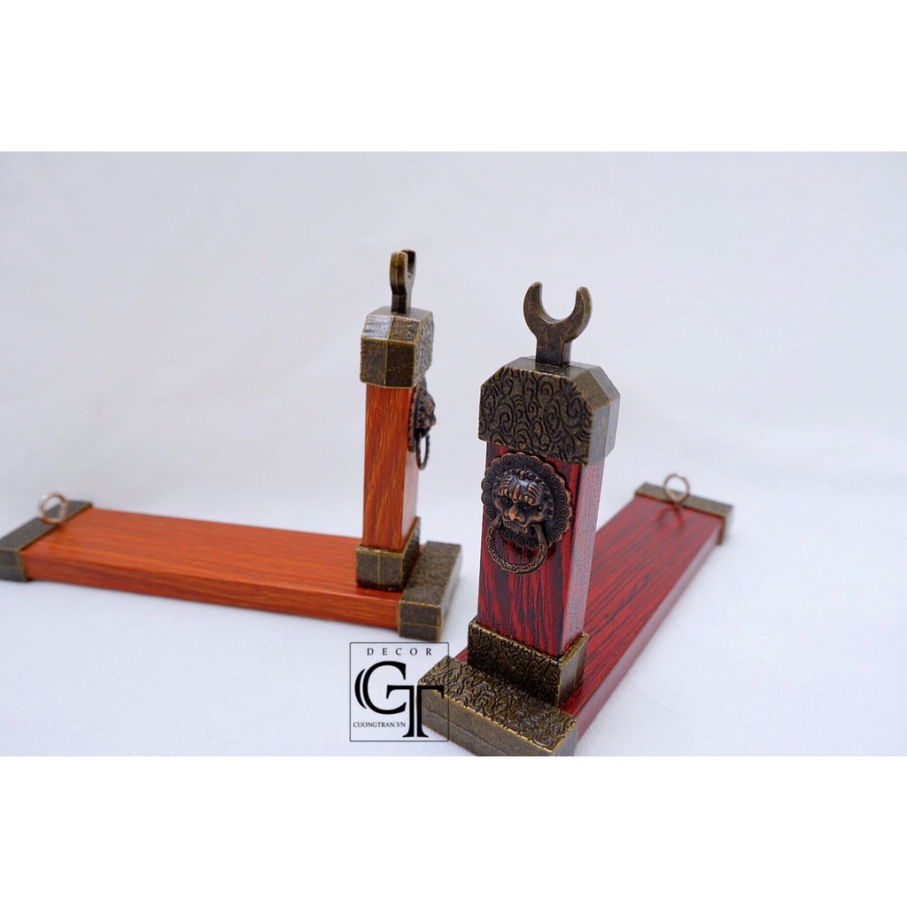 Giá đỡ mô hình móc khóa Gỗ gác nghiêng