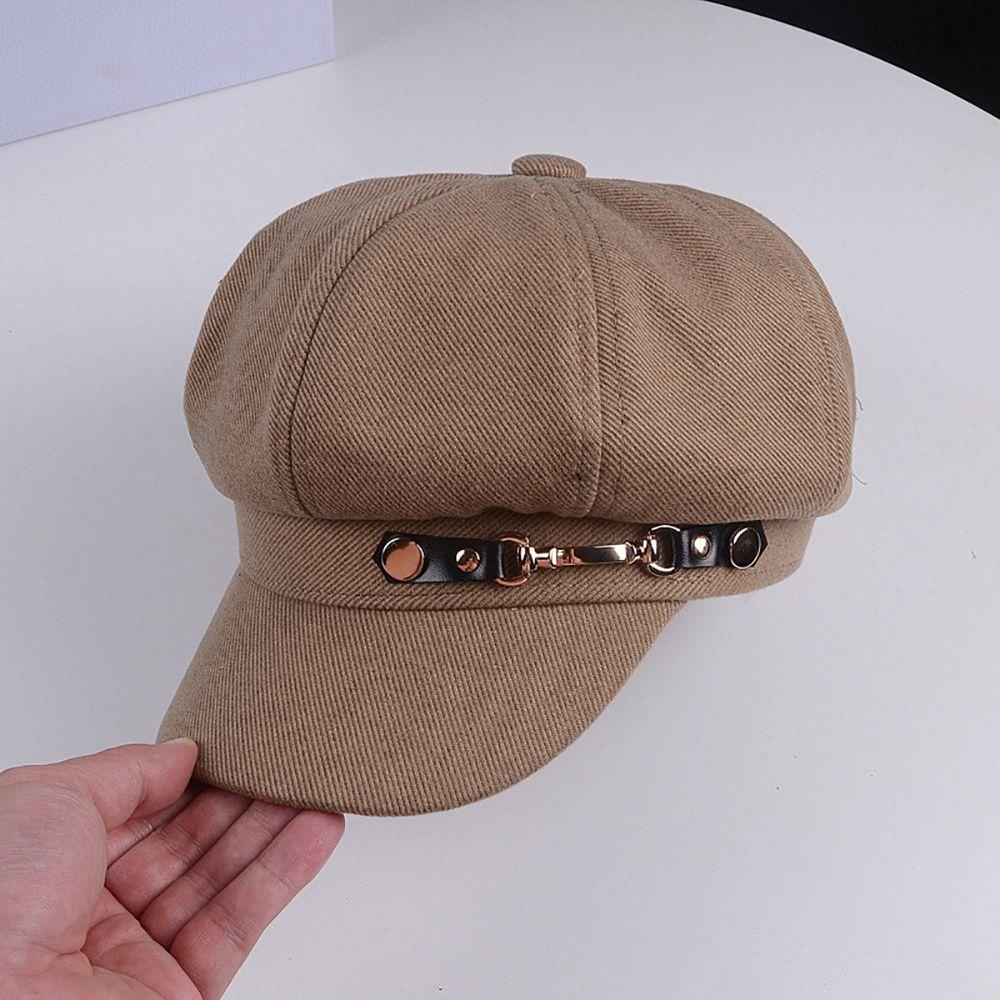 NICKOLAS Mũ Bát Giác Giữ Ấm Mùa Đông Phong Cách Đường Phố Cho Nữ