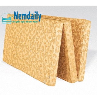 Nệm (đệm) Bông ép 1m4x1m95x10F gấp 3 Hàn Quốc
