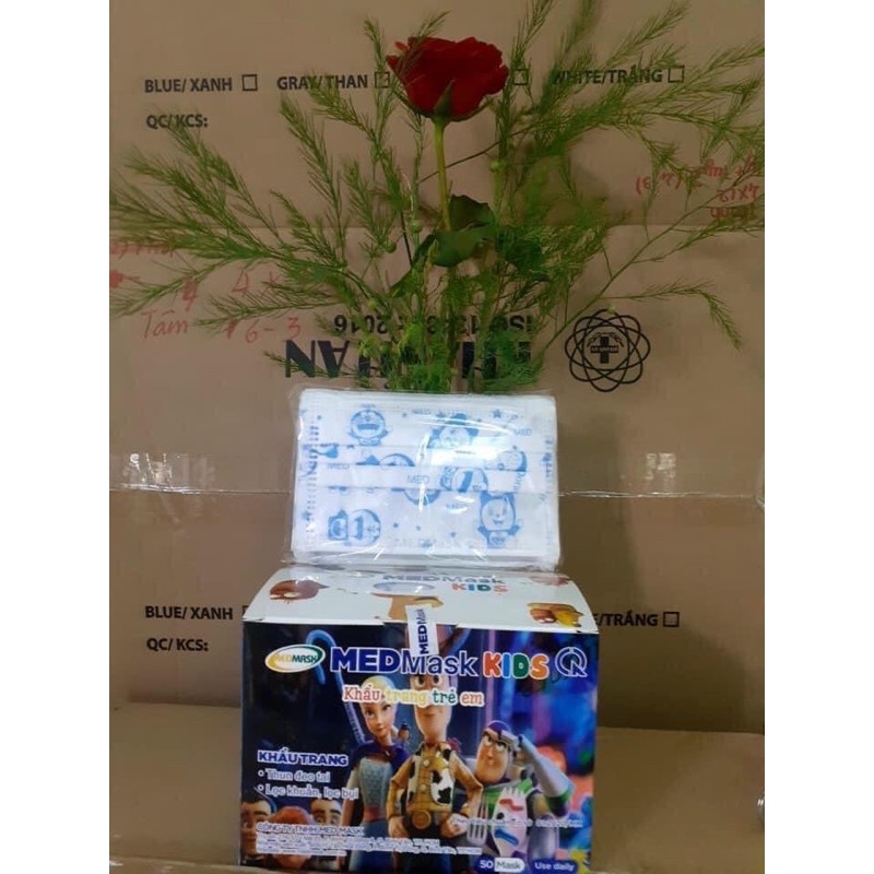 [HOÀN XU] khẩu trang y tế cho bé 5 đến 12 tuổi (hộp 50 cái) | BigBuy360 - bigbuy360.vn