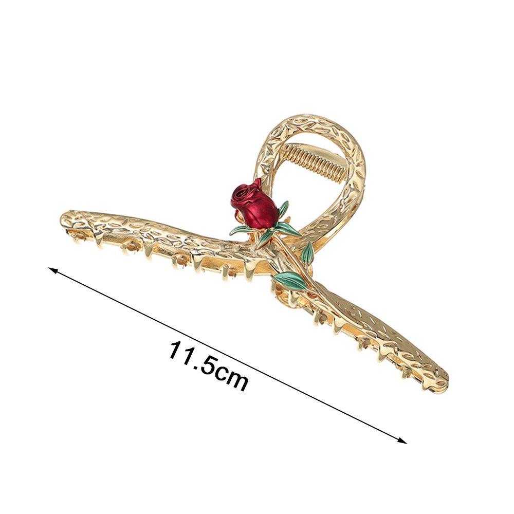 ORIENTLII 1 PC Women Hair Barrettes Fashion Metal Flowers Hollow Out Headwear