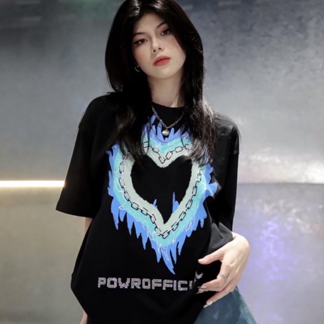 ÁO THUN FIRE HEART POWROFFICIAL