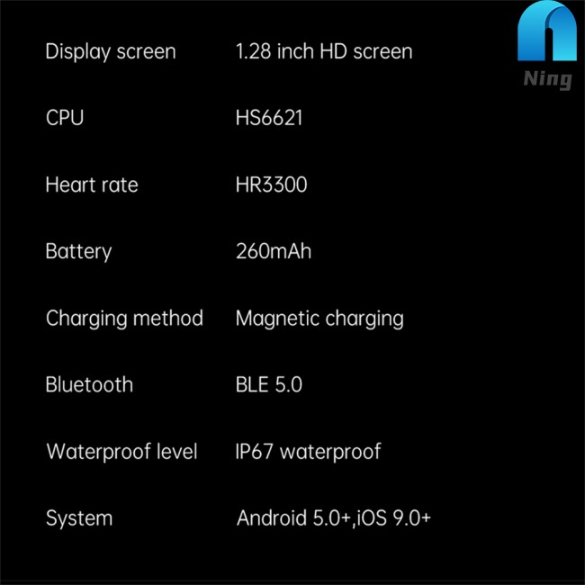 Đồng Hồ Thông Minh Đa Năng Theo Dõi Tình Trạng Sức Khỏe Ning I29 Kết Nối Bluetooth