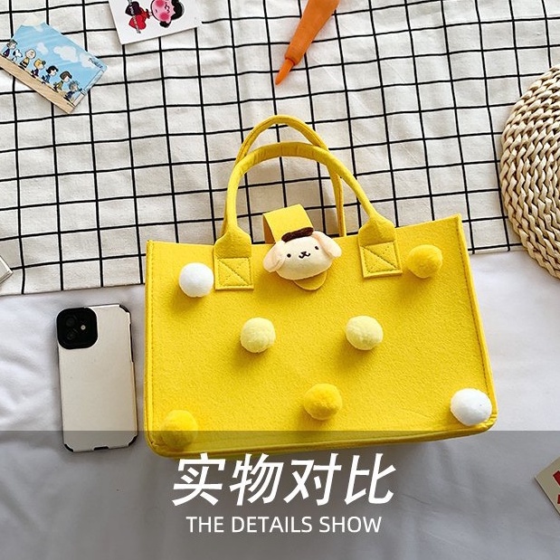 Túi Xách Tote Họa Tiết Hoạt Hình Phong Cách Nhật Bản Đáng Yêu