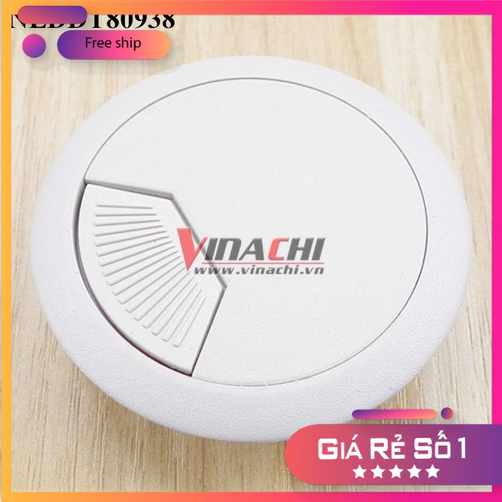 Nắp luồn dây điện tròn - Trắng