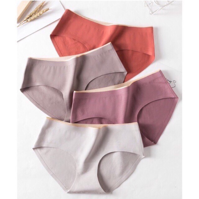Quần lót  nữ cotton ép không đường may, quần lót nữ không viền kháng khuẩn xuất Nhật