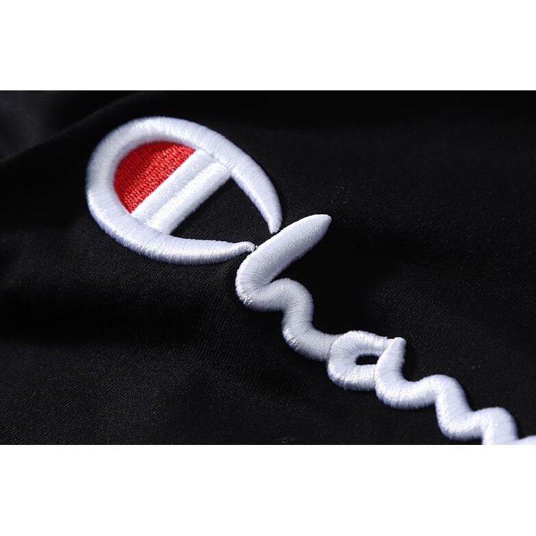 Áo thun ngắn tay unisex in chữ champion đơn giản thời trang