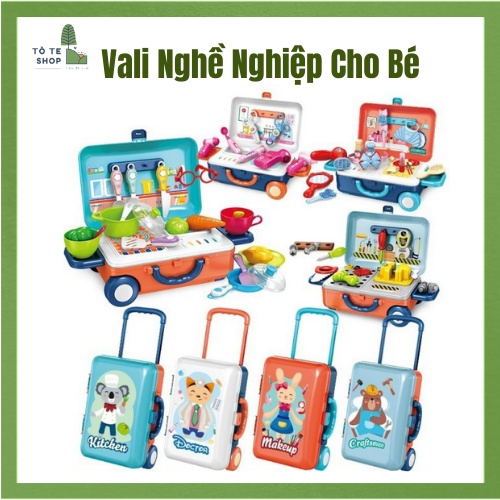 Vali nghề nghiệp, vali nghề bác sĩ, kĩ sư, đầu bếp, trang điểm cho bé thỏa sức sáng tạo với ước mơ về công việc của mình