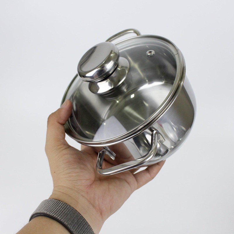 Bộ 3 Nồi Inox 3 Đáy Nắp Kính Fivestar FS06CG