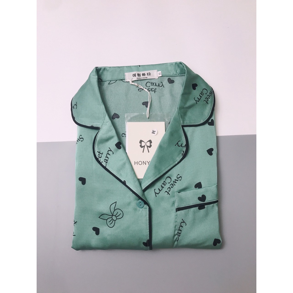 Bộ đồ ngủ lụa đùi mặc nhà cộc tay Homieyl cao cấp, bộ đồ ngủ pijama pizama pyjama chất vải lụa mềm mại thoáng mát | BigBuy360 - bigbuy360.vn