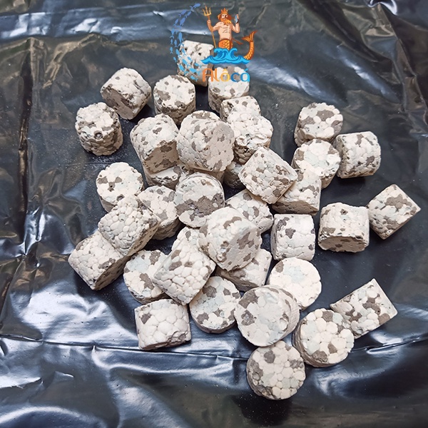 Vật liệu lọc xử lý nước bể cá cảnh sứ viên trụ tiêu nhỏ Yeben Anaerobic Ball bao 1 kg