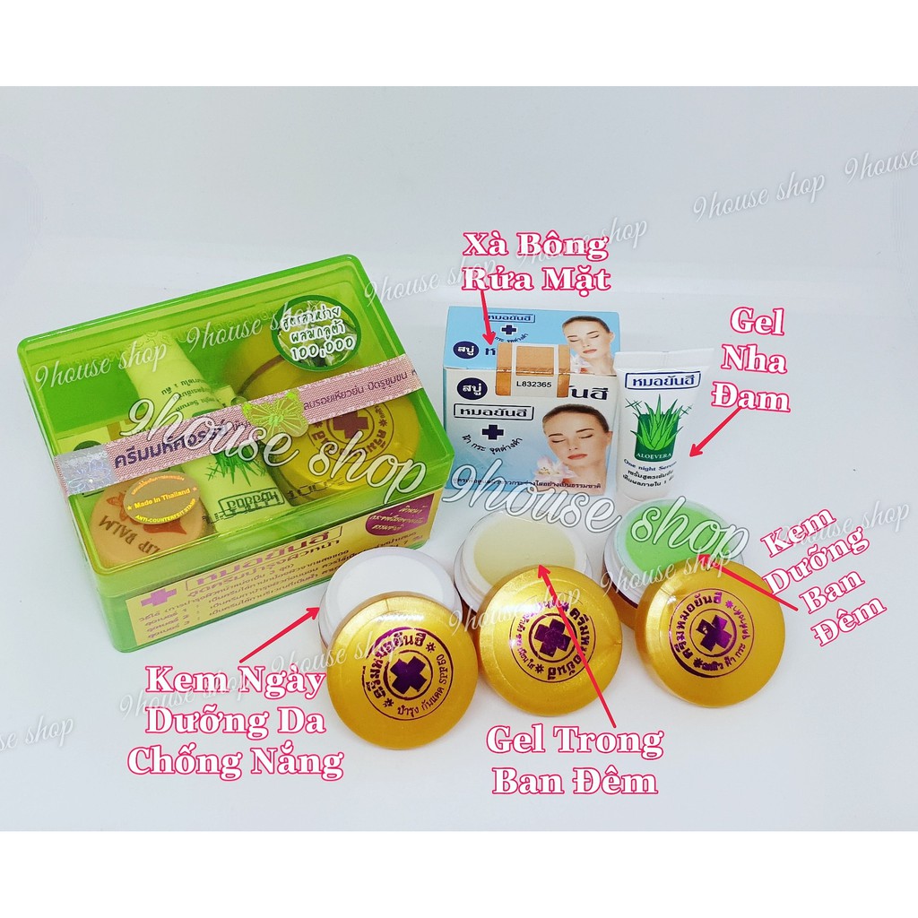 Bộ Dưỡng Dr. ยันฮี XANH LÁ 5 MÓN Thái Lan (TÀN NHANG &amp; ĐỐM NÂU)