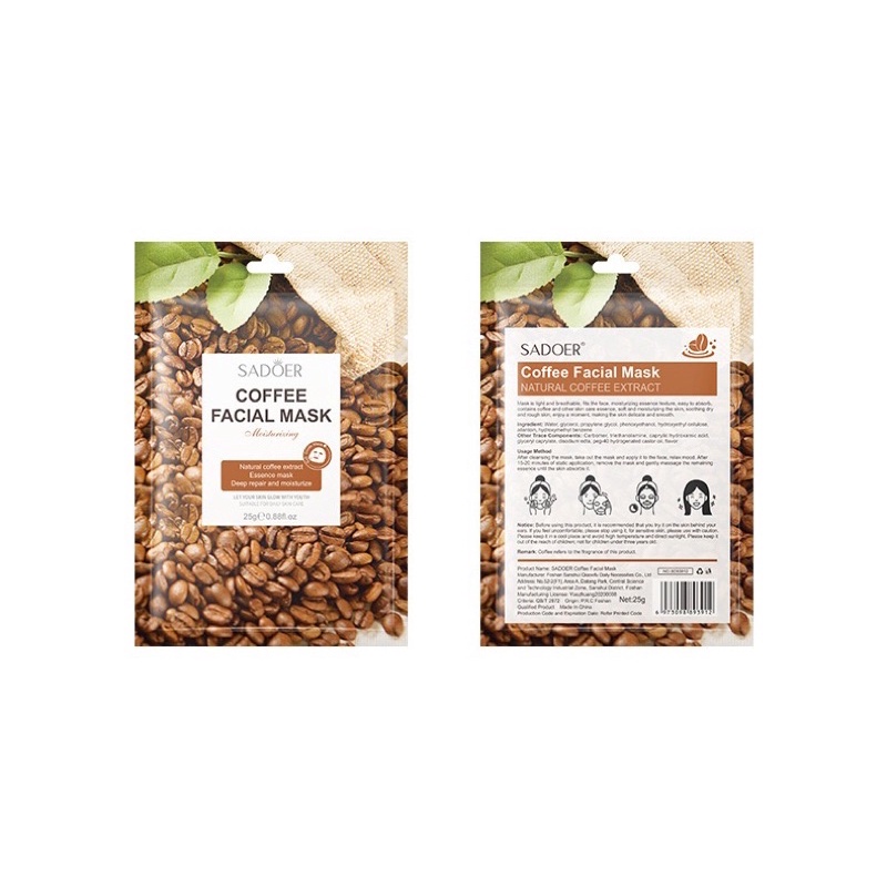 Mặt nạ thực vật trái cây Cam , Việt Quất , Kiwi, Chanh, Cherry, Cafe