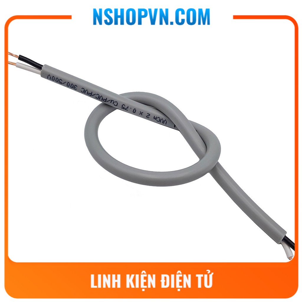 Dây điện đơn - đôi Lion VCm 0.5mm, 0.75mm, 1mm màu đỏ - màu đen - màu xám