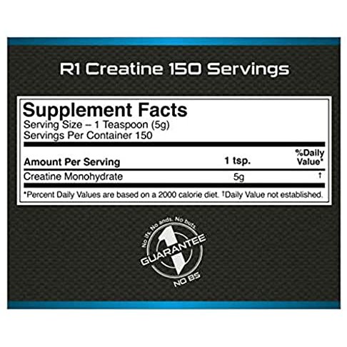 Rule1 Creatine không mùi - tăng sức mạnh cơ bắp - 750gram - 150 lần dùng