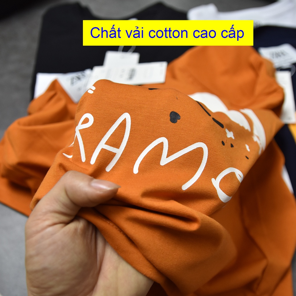 Áo thun nam cổ tròn form rộng chất vải cotton in họa tiết cực đẹp