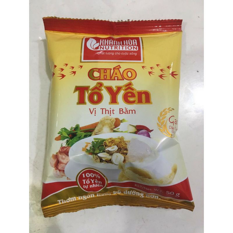 Cháo tổ yến thịt bằm Khánh Hòa Nutrition gói 50g