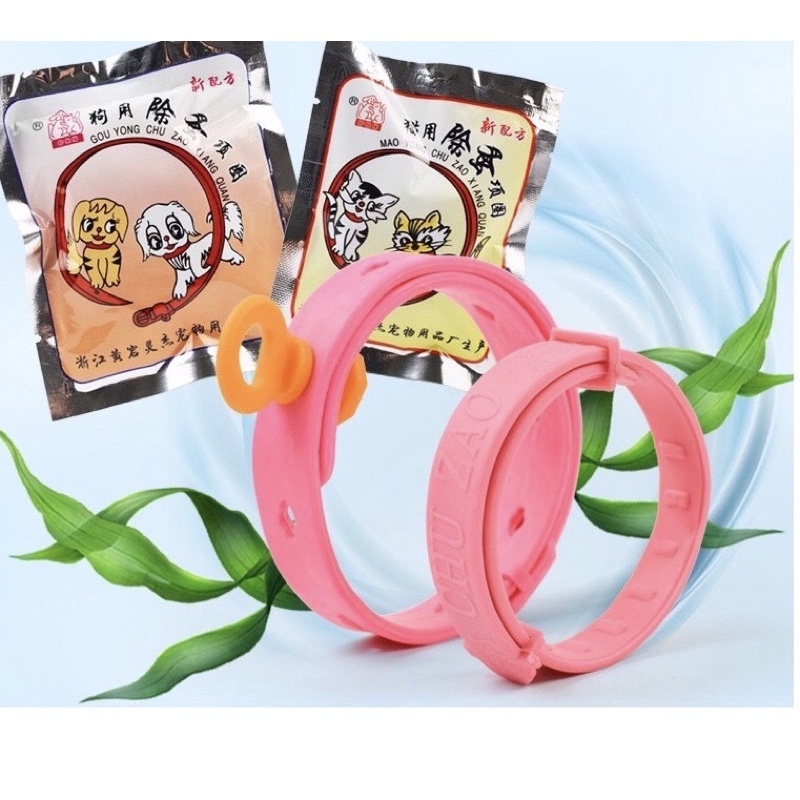 VÒNG CỔ CHỐNG VE RẬN CHO CHÓ MÈO 2 màu