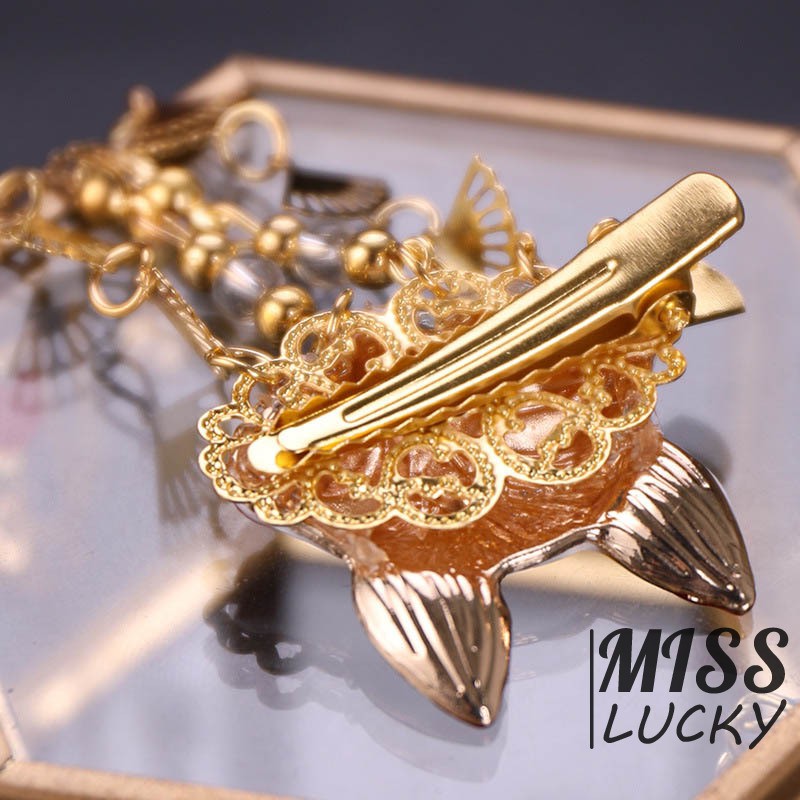 Trâm cài tóc dài tua rua hình thỏ phong cách Nhật Bản