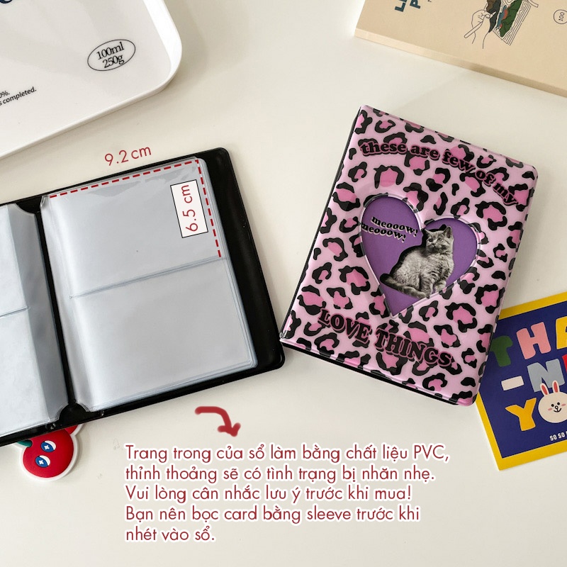 Sổ Card Kpop, Album Ảnh Love Things Leopard Collect Book