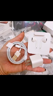 Bộ sạc và tai nghe iphone