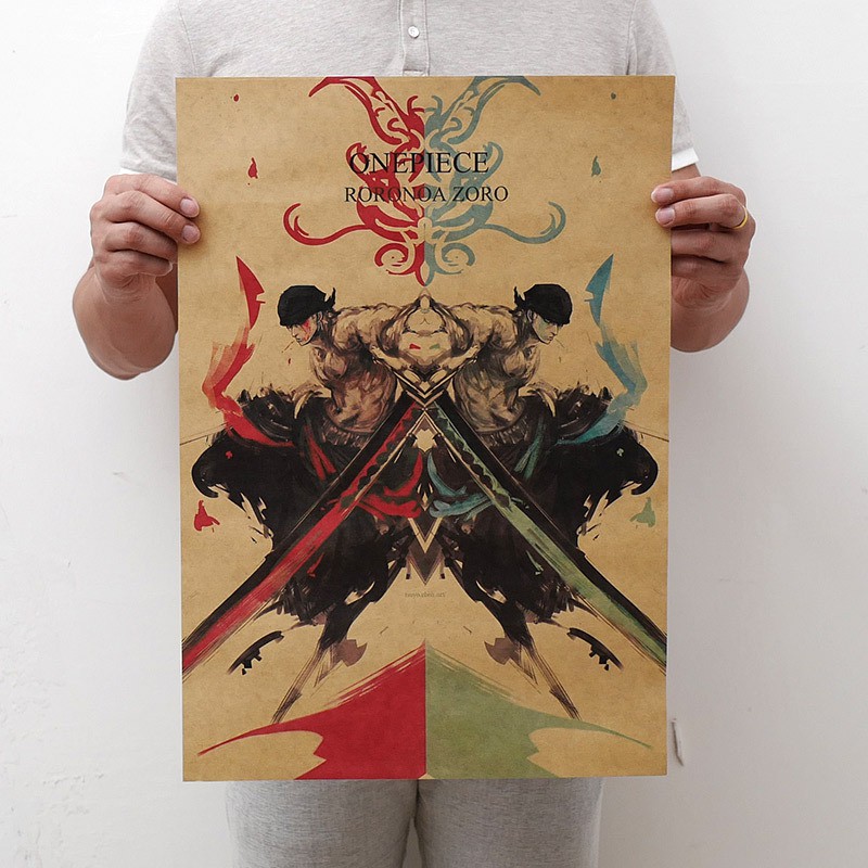 Poster One Piece băng mũ rơm Luffy - Poster One Piece Dán Tường, Bản đồ OnePiece