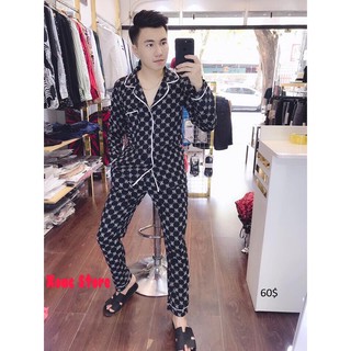 bộ đồ mùa đông nam chất kate
