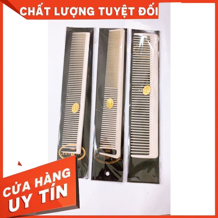 LƯỢC CẮT TÓC NAM NỮ màu trắng -chống nhiệt- dùng cắt tóc -chải tóc bới tóc không làm đau đầu-