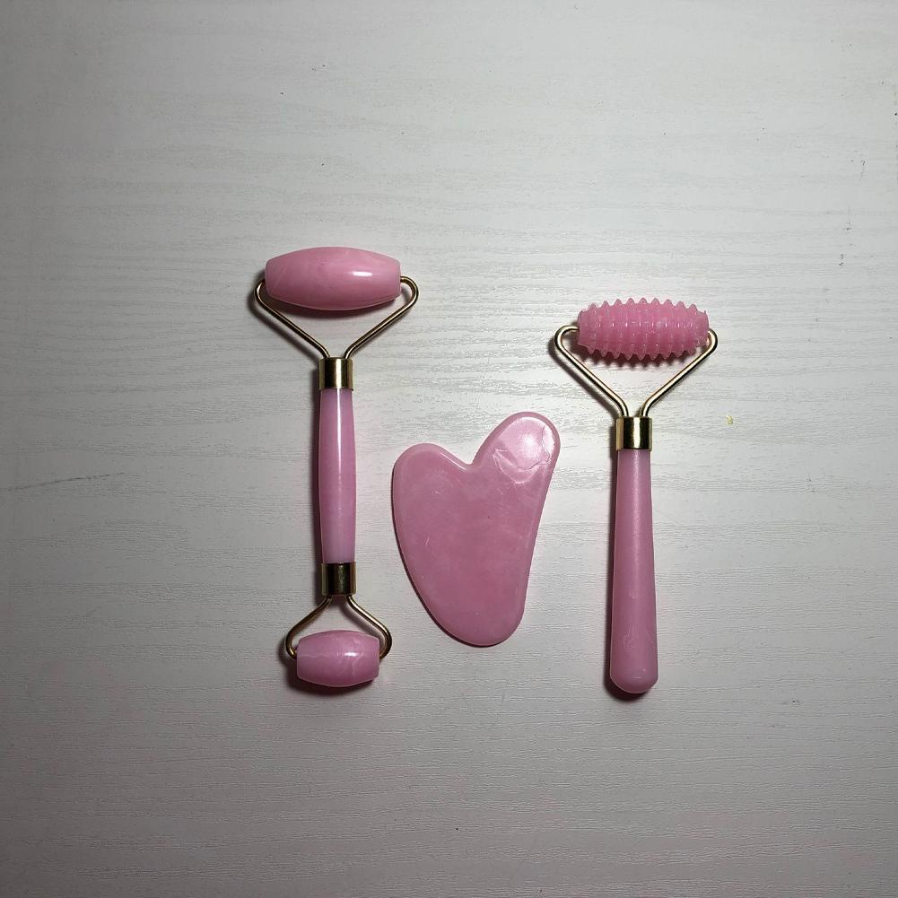 Bộ 3 Cây Lăn Mát Xa Mặt Hai Đầu Bằng Nhựa Resin U0H2