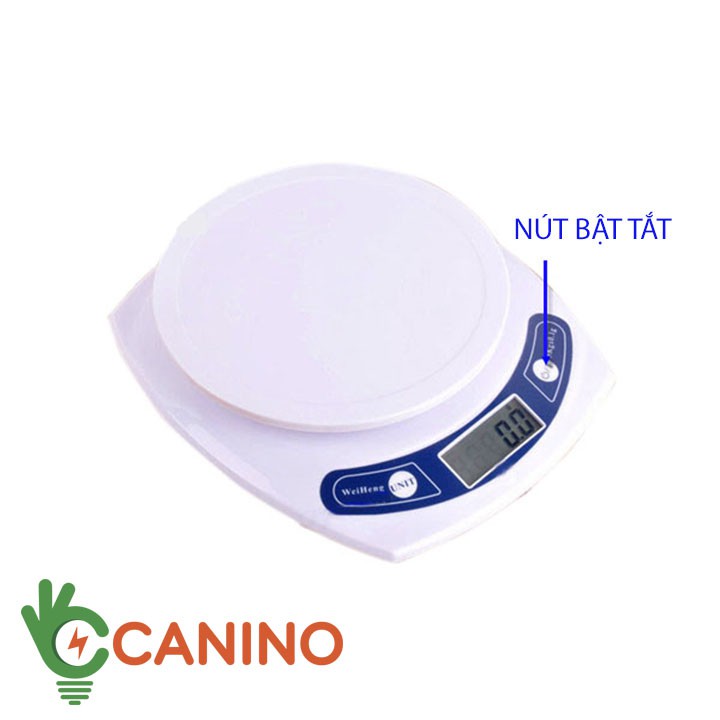 Cân điện tử để bàn 5kg/1g WeiHeng BH-05 Canino (lỗi 1 đổi 1 trong 7 ngày)